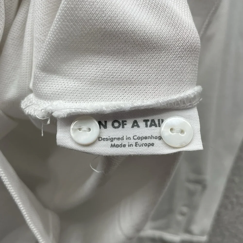 Son Of A Tailor Button Down Shirt Mens XLT Tall White Blue‎ Oxford Supima Cotton